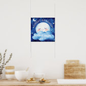 Sweet Dreams Baby Boy Blue Night Sky Poster (Küche)