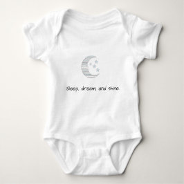 Sweet Dreams Baby - Crescent Moon & Stars Baby Out Baby Strampler