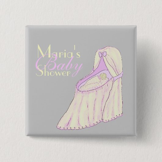 Sweet Dreams Baby Dusche Personalisierte Tasten Button (Vorderseite)