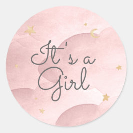 Sweet Dreams Baby Dusche Runder Aufkleber