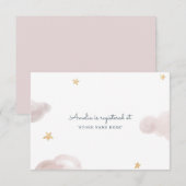 Sweet Dreams Baby Duschvorrichtung Begleitkarte (Vorne/Hinten)