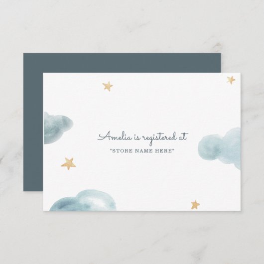 Sweet Dreams Baby Duschvorrichtung Begleitkarte (Vorne/Hinten)