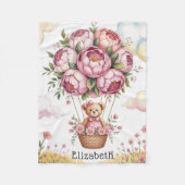 Sweet Dreams Baby Girl Duschgeschenk Fleecedecke (Vorderseite)