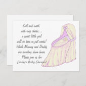 Sweet Dreams Baby Girl Shower Einladungen (Vorne/Hinten)