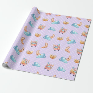 Sweet Dreams Baby Monkey Pattern Geschenkpapier