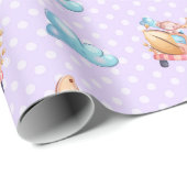 Sweet Dreams Baby Monkey Pattern Geschenkpapier (Rolleneckpunkt)