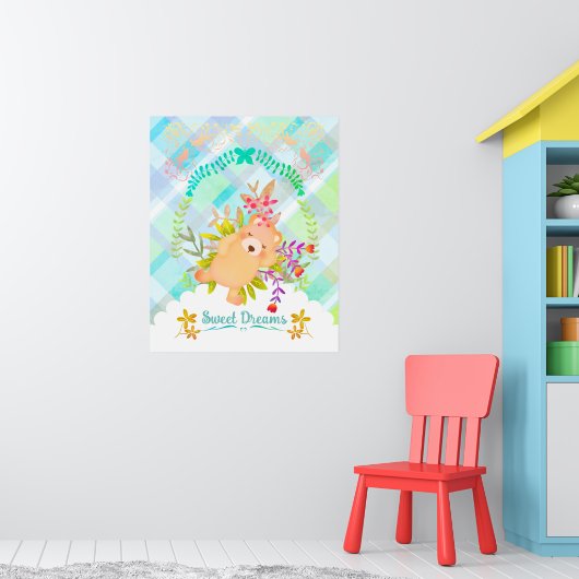 Sweet Dreams Bear Poster (Kinderzimmer 1)