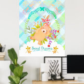 Sweet Dreams Bear Poster (Heimbüro)