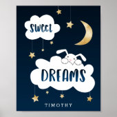 Sweet Dreams Bunny Blue Custom Poster (Vorne)