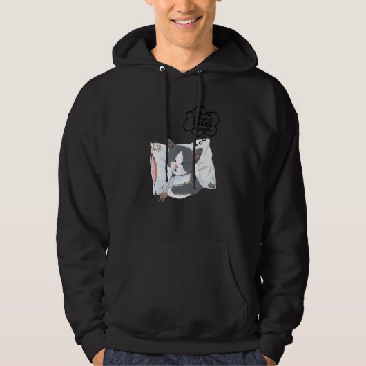 Sweet Dreams Cat Idee 2 Hoodie (Vorderseite)