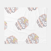 Sweet Dreams Cloud Friends Fleecedecke (Vorderseite (Horizontal))