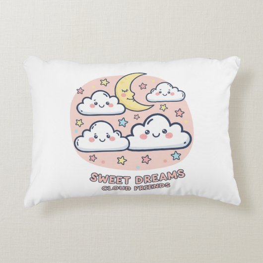 Sweet Dreams Cloud Friends Kissen (Vorderseite)