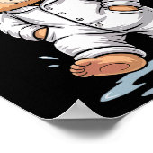 Sweet Dreams Cool Teddy Bear With Pajamas Premium Poster (Ecke)