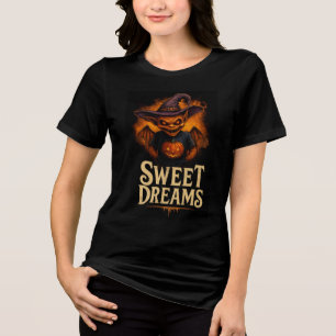 Sweet Dreams Creepy Goblin Design Tri-Blend Shirt