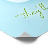 Sweet Dreams Cupcake Cloud Poster (Ecke)