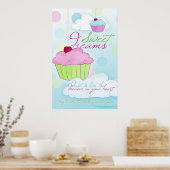 Sweet Dreams Cupcake Cloud Poster (Küche)