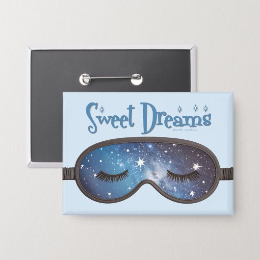 Sweet Dreams Face Mask Button (Vorderseite/Rückseite)