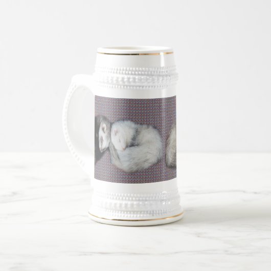 Sweet Dreams Ferrets Bierglas (Vorderseite Links)