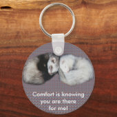 Sweet Dreams Ferrets Schlüsselanhänger (Vorderseite)