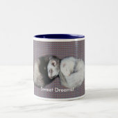 Sweet Dreams Ferrets Zweifarbige Tasse (Mittel)