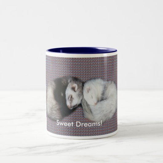 Sweet Dreams Ferrets Zweifarbige Tasse (Mittel)