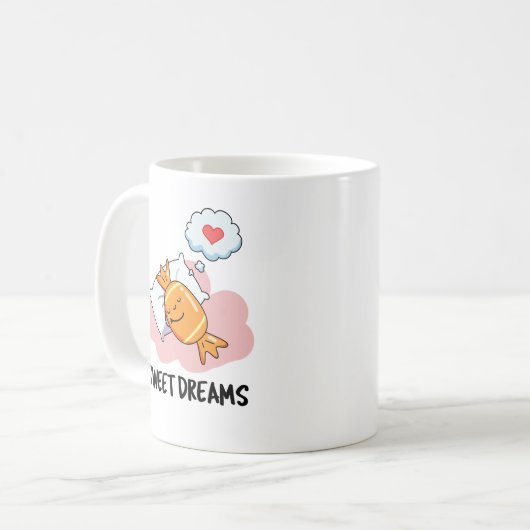 Sweet Dreams Funny Candy Pub Kaffeetasse (Vorderseite Links)