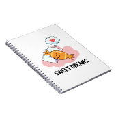Sweet Dreams Funny Candy Pub Notizblock (Rechte Seite)