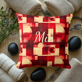 Sweet Dreams - Geometrischer Akzent von Red & Crea Kissen