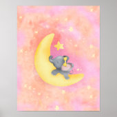 Sweet Dreams Girl Baby Elephant 1 Poster (Vorne)