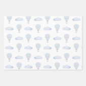 Sweet Dreams Hot Air Ballon Farbige Baby Dusche Geschenkpapier Set (Vorderseite 3)