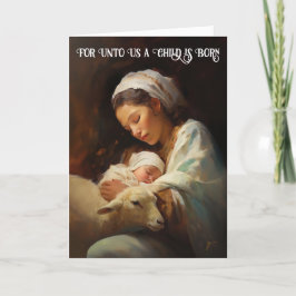 Sweet Dreams in the Manger Lowlands Weihnachtskart Karte