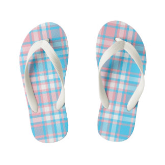 Sweet Dreams Kariert Kids Flip Flops Kinderbadesandalen