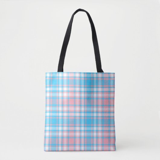 Sweet Dreams Kariert Tote Bag Tasche (Vorderseite)
