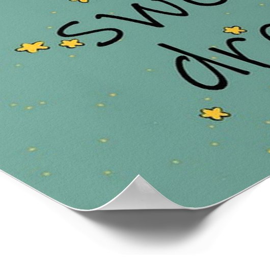 Sweet Dreams Kinderzimmer Poster (Ecke)