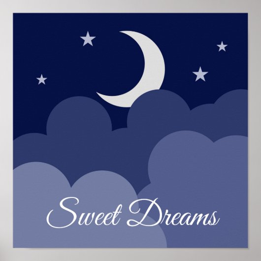 Sweet Dreams Kinderzimmer Poster (Vorne)