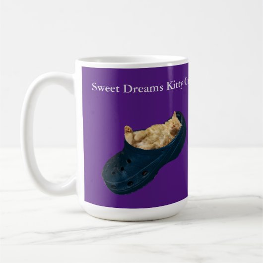 Sweet Dreams Kitty Cat, Coffee Tasse (Links)