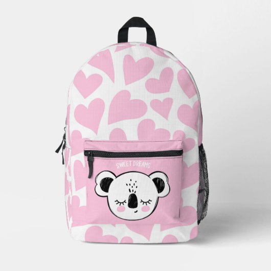 Sweet Dreams Koala Bedruckter Rucksack (Vorderseite)