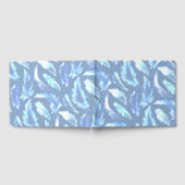 sweet dreams - light blue watercolor feathers : gästebuch (Voll)