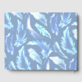 sweet dreams - light blue watercolor feathers : gästebuch (Rückseite)