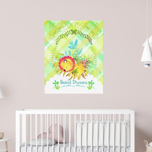 Sweet Dreams Lion Poster (Kinderzimmer 2)