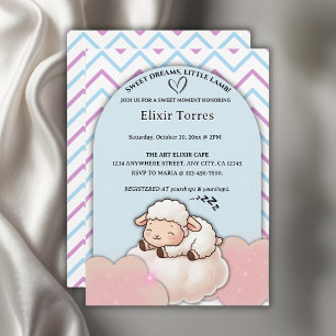 Sweet Dreams Little Lamb Niedlich Kawaii Babydusch Einladung