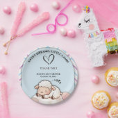 Sweet Dreams Little Lamb Niedlich Kawaii Babydusch Pappteller (Party)