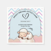 Sweet Dreams Little Lamb Niedlich Kawaii Babydusch Serviette (Vorderseite)
