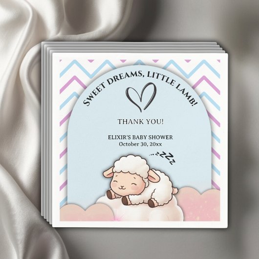 Sweet Dreams Little Lamb Niedlich Kawaii Babydusch Serviette