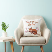 "Sweet Dreams Little One" Sleepy Red Panda White Kissen (Stuhl )