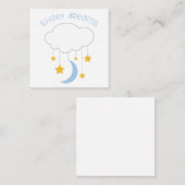 Sweet Dreams Mitteilungskarte (Vorne/Hinten)