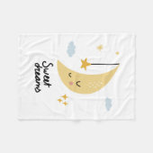 Sweet Dreams Moon & Stars Fleecedecke (Vorderseite (Horizontal))