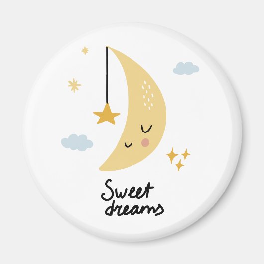 Sweet Dreams Moon & Stars Magnet (Vorne)