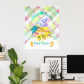 Sweet Dreams Nesting Bird. Poster (Heimbüro)