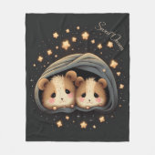 Sweet Dreams Niedlich Design Hamster Fleecedecke (Vorderseite)